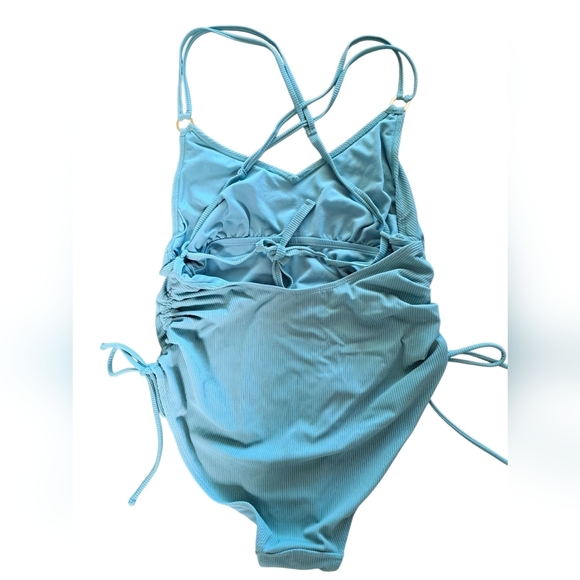 Time And Tru Women's Blue/Green Swimsuit Size XL - Picture 3 of 3